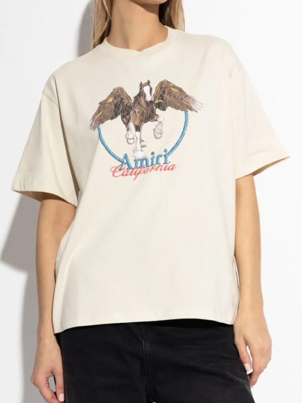 NWT AMIRI Adult Unisex Pegasus California Graphic Print T-Shirt Size Small